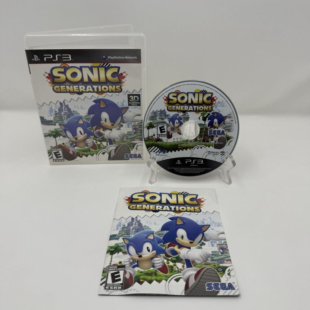 Sonic Generations PS3 Game CIB Tested